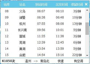 徐州到淮北的火车时刻表是什么
